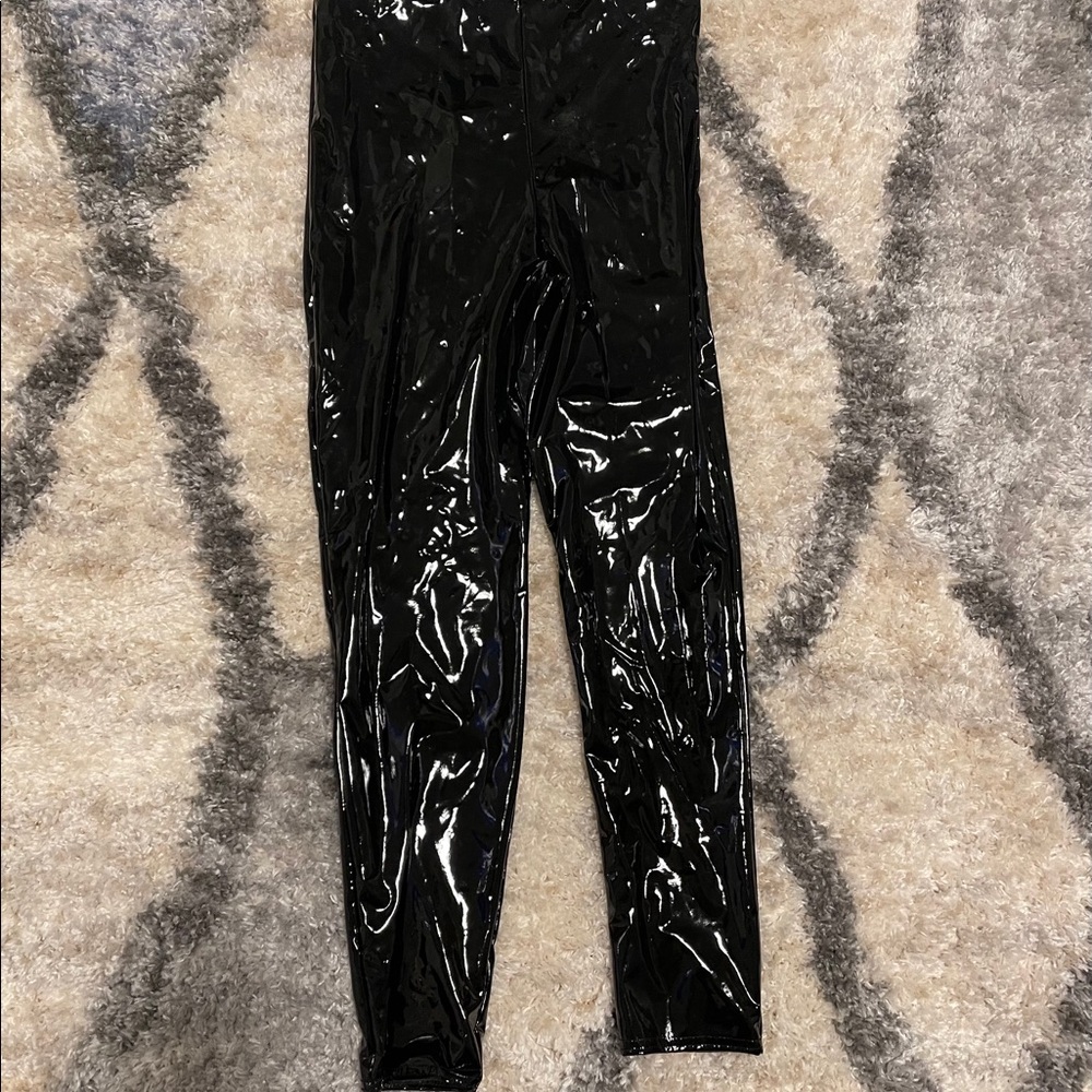 Leather pants high wasted
